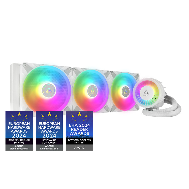 arctic水冷器liquid freezer iii 420 a-rgb (white)